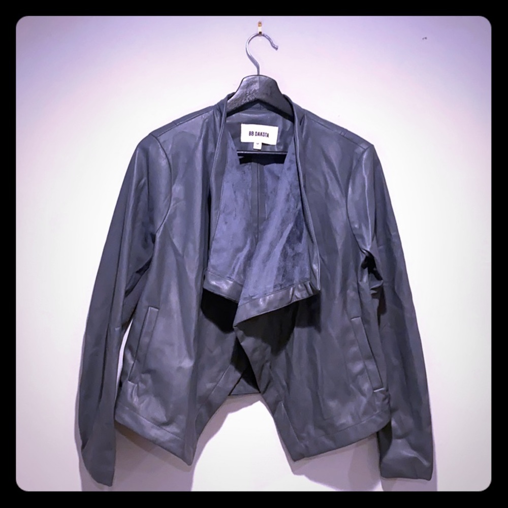 BB Dakota / faux gray leather jacket - medium